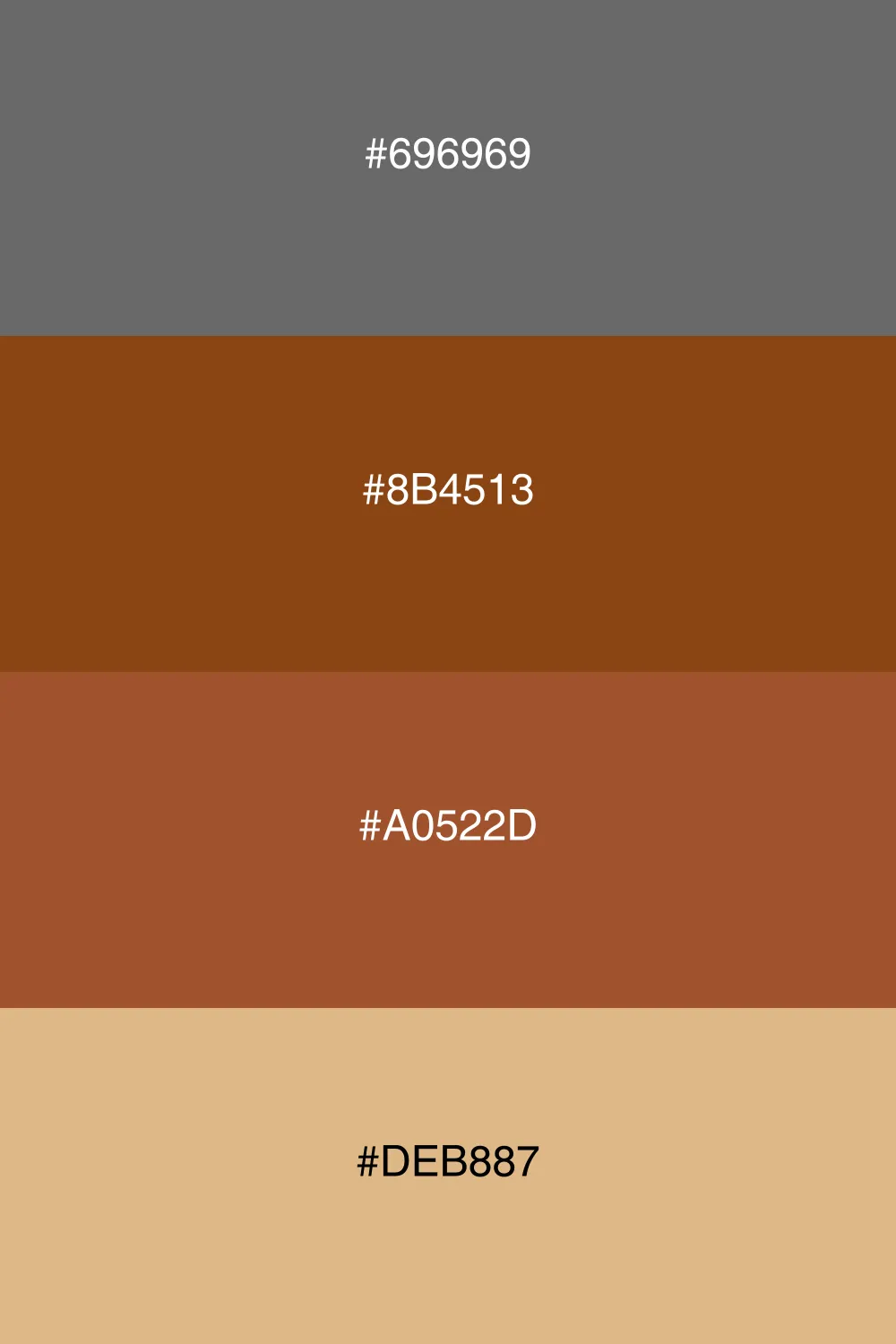 An earthy palette inspired by nature's warm tones.