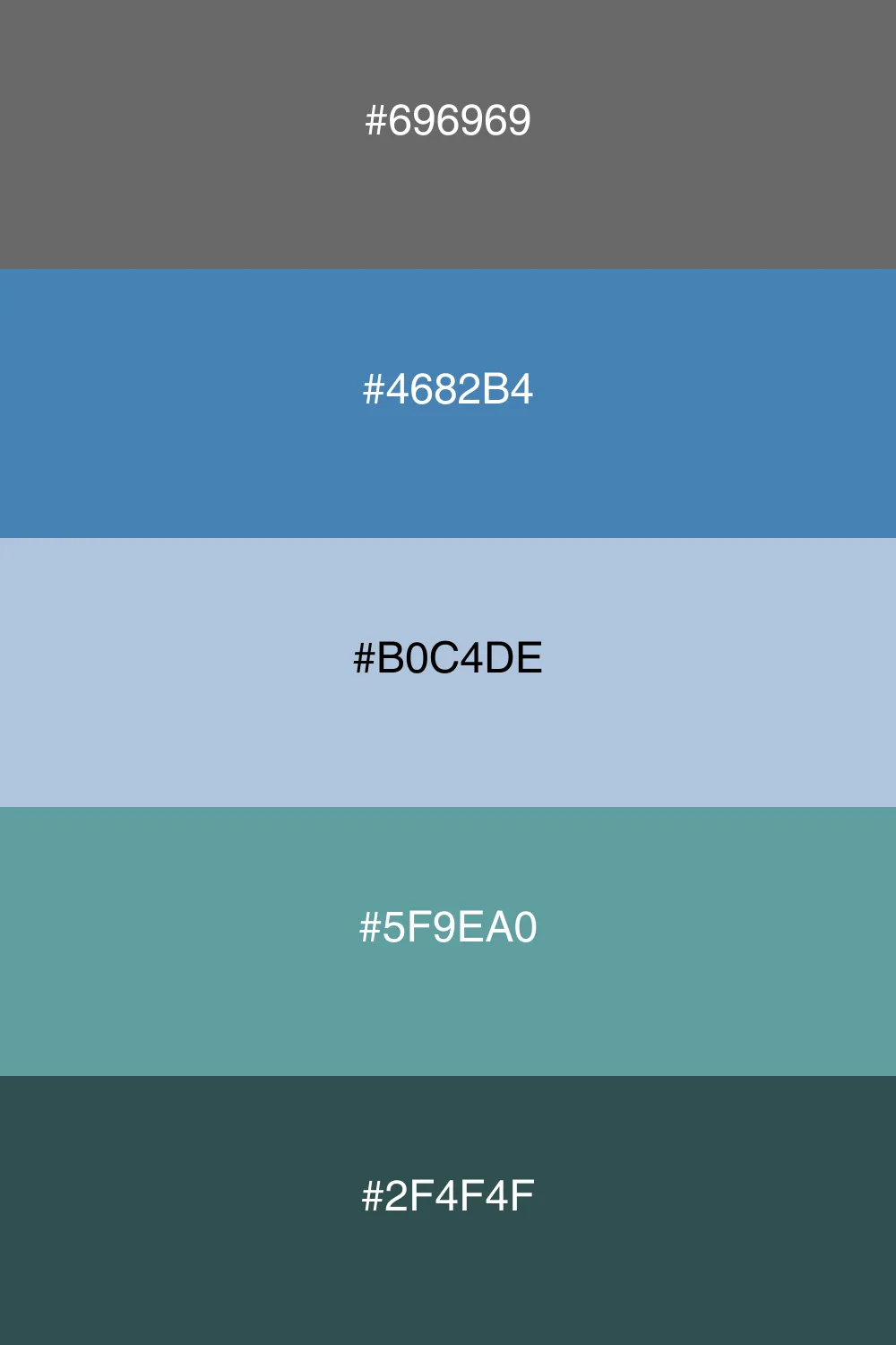 Cool tones reminiscent of stormy ocean waters.