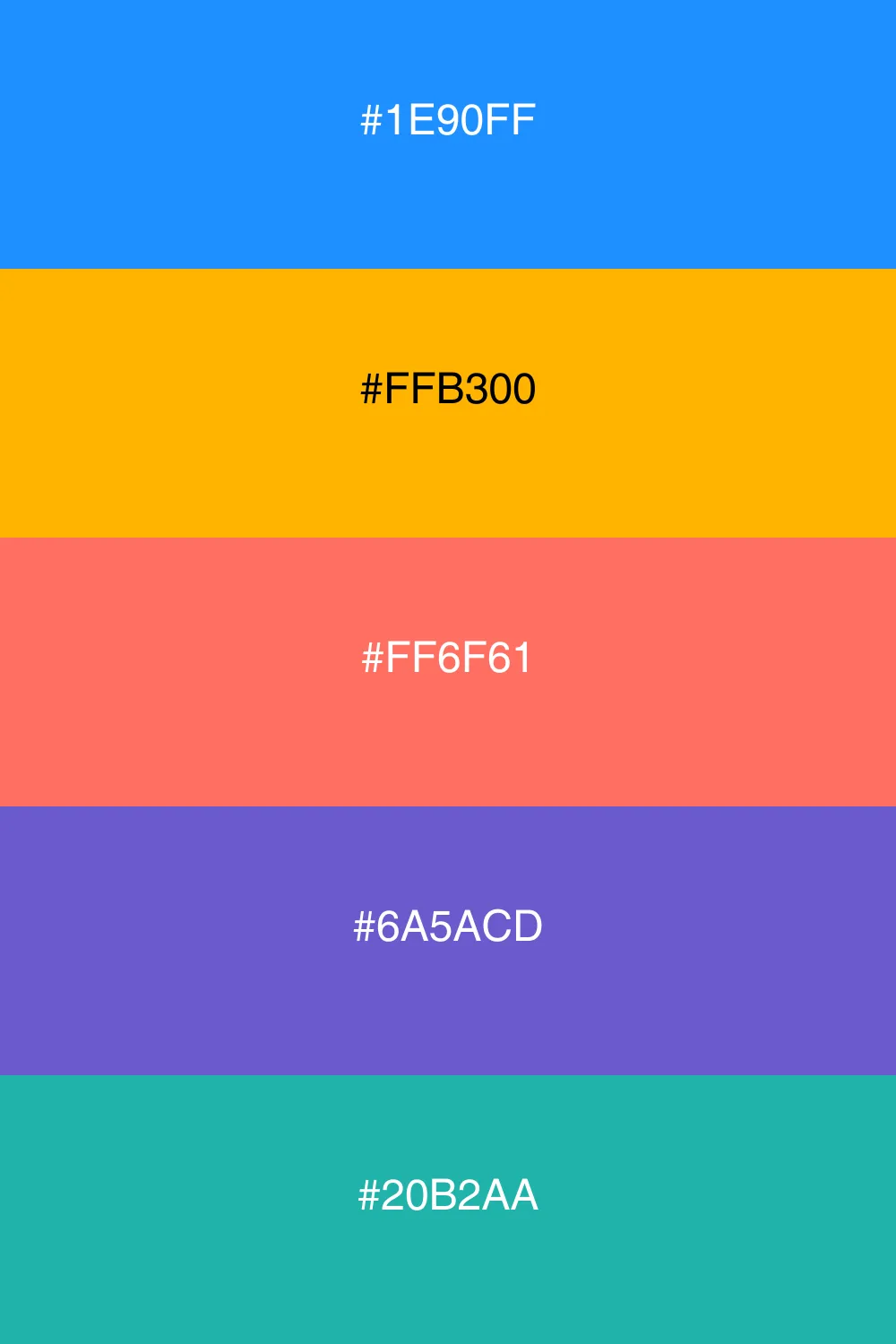 A playful mixed palette with diverse and dynamic colors.