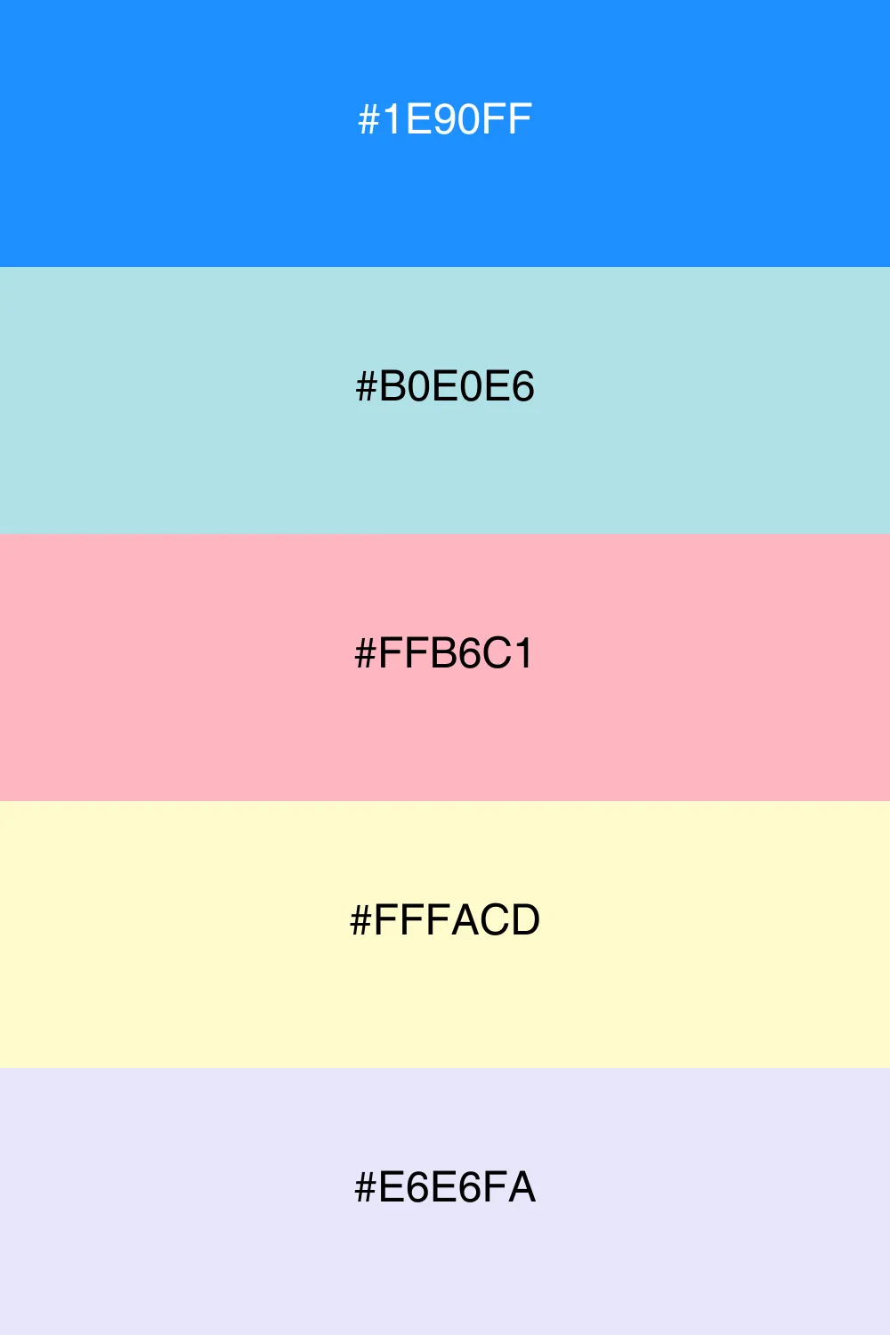 A soft and calming pastel palette with a fresh vibe.