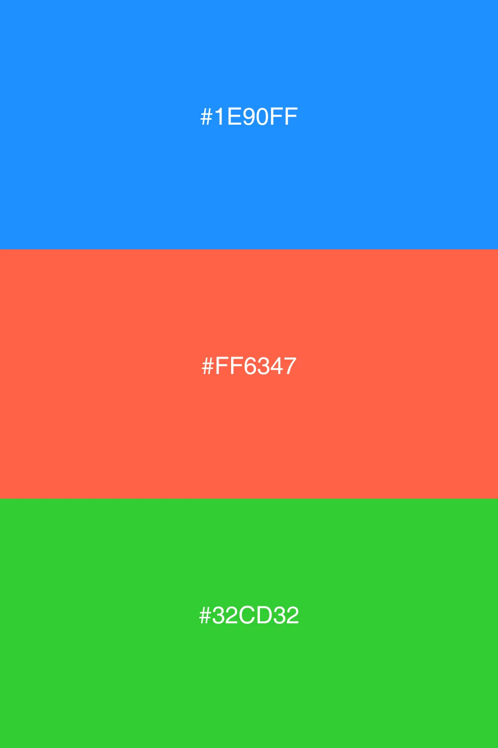Balanced colors for dynamic designs.