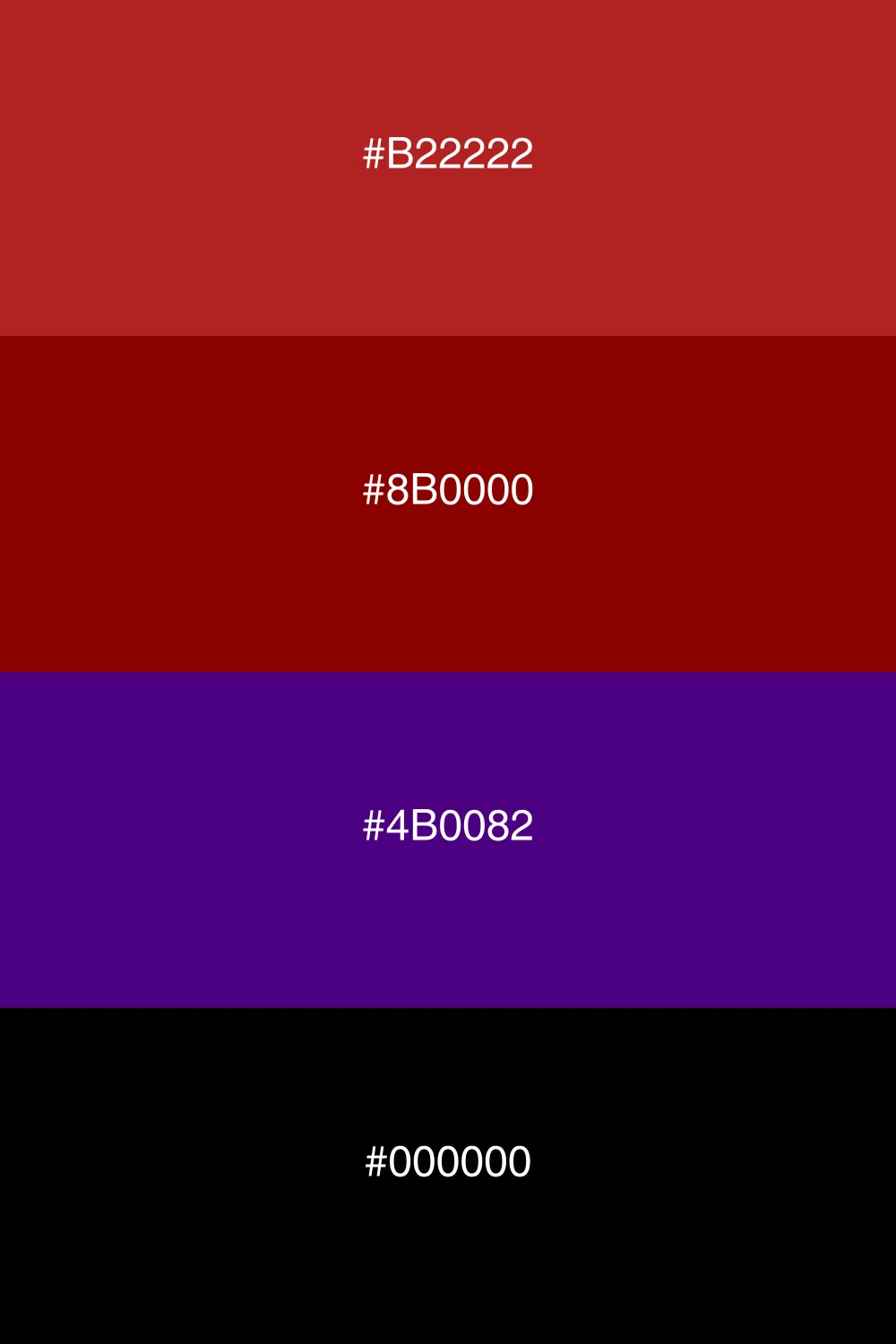 An intense dark palette with dramatic and bold colors.