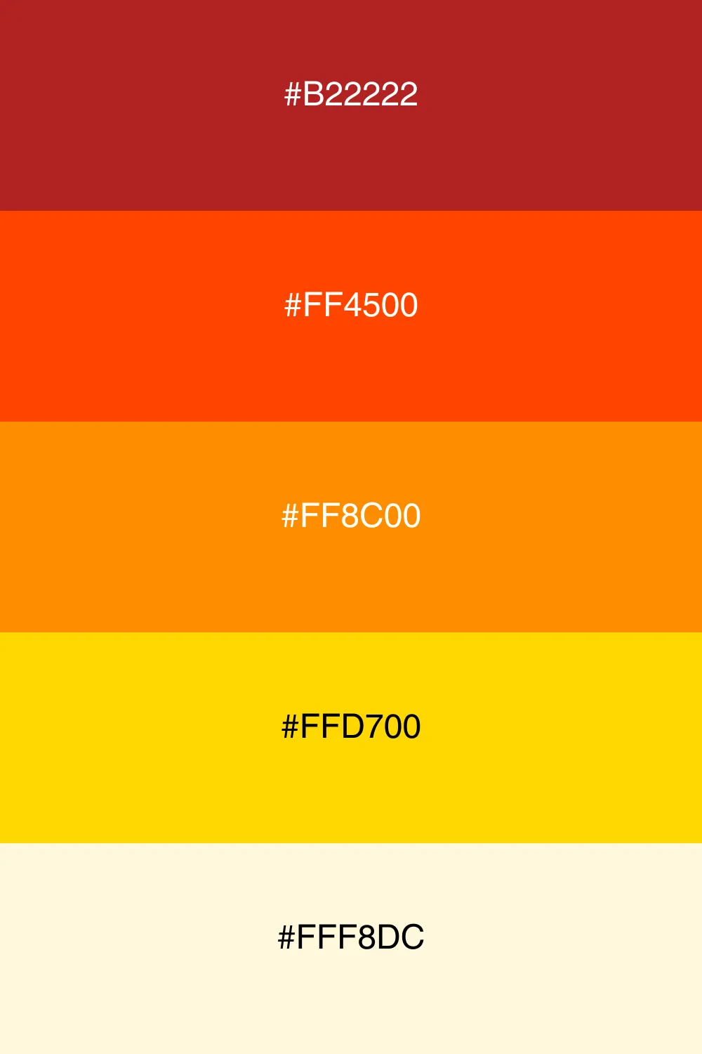 Vibrant colors reminiscent of a fiery sunset.