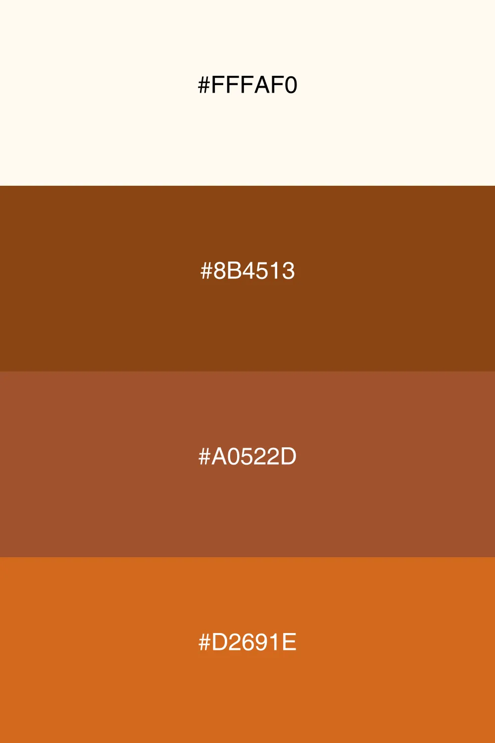 A warm earthy palette inspired by nature's tones.
