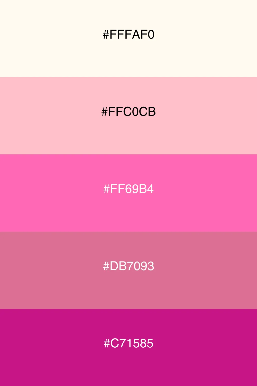 An elegant blend of soft blush tones for sophistication.