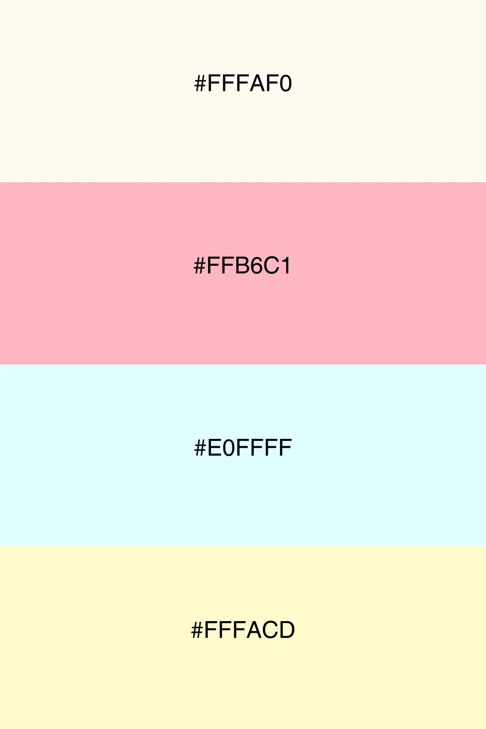 A fresh pastel palette reminiscent of a blooming garden.