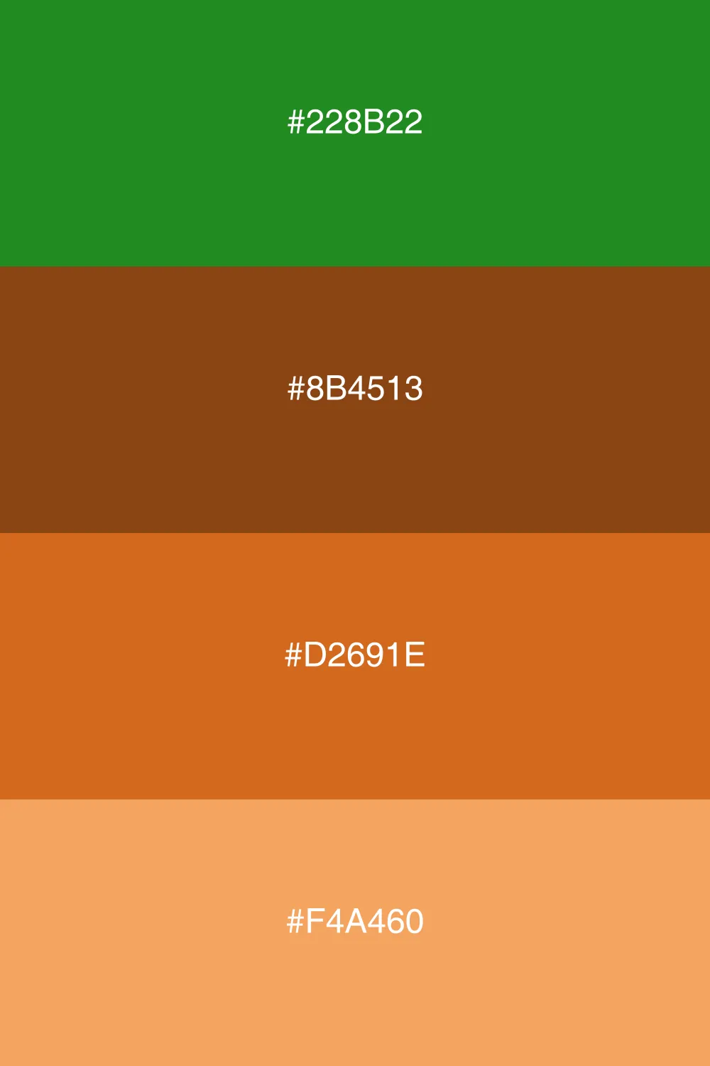 An earthy palette inspired by nature's rich tones.