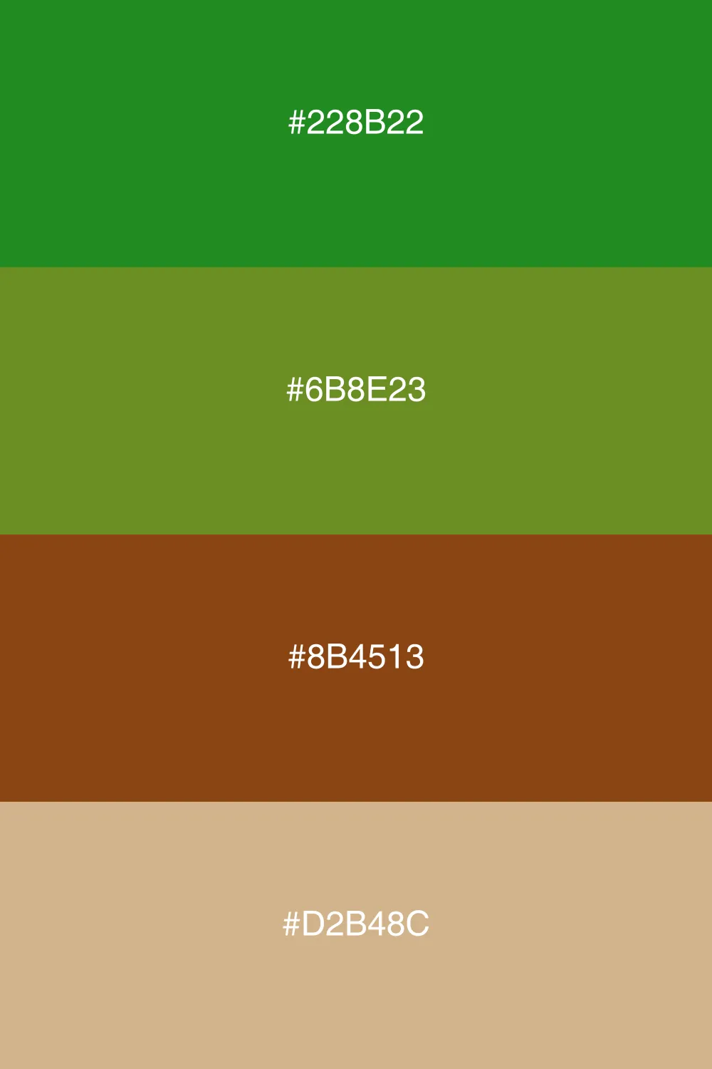 A warm vintage palette reminiscent of autumn woods.