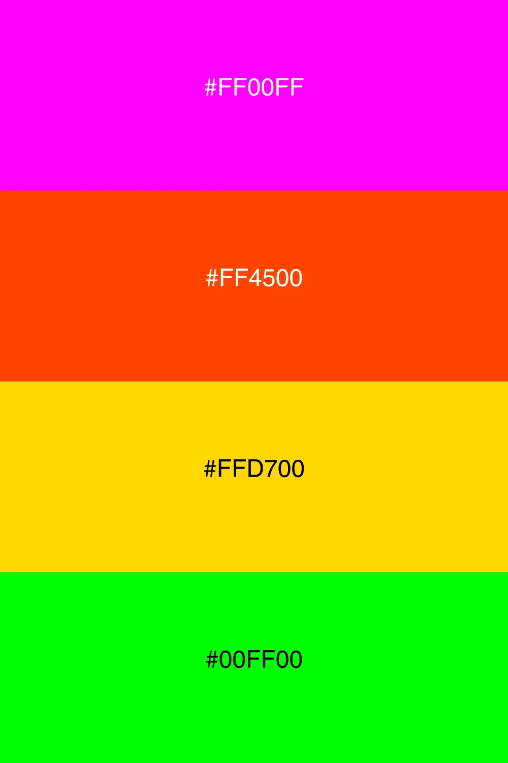 A bold fusion palette with vibrant colors.