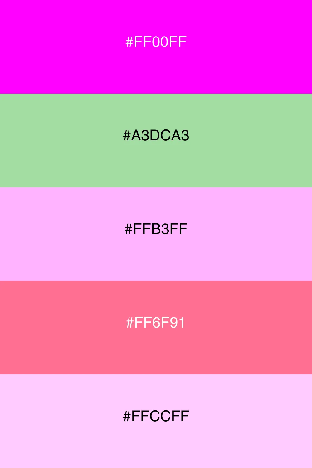 A fresh and floral palette reminiscent of spring.