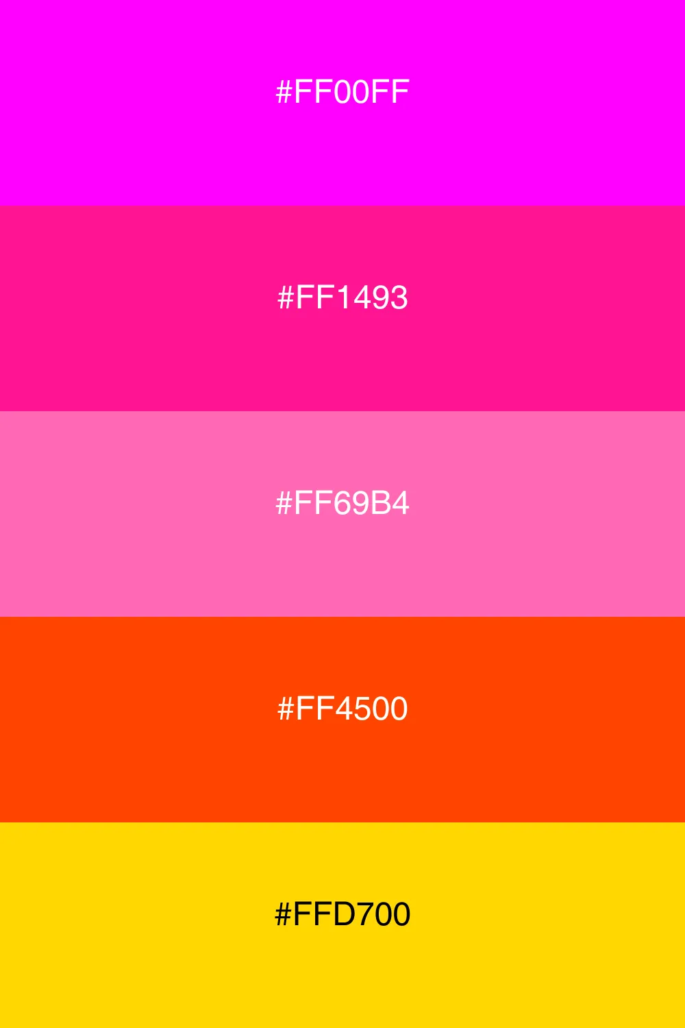 Warm colors inspired by a romantic sunset.