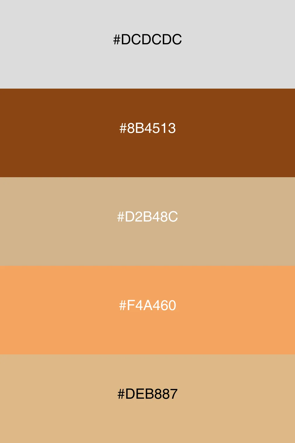An earthy palette inspired by nature's warm tones.
