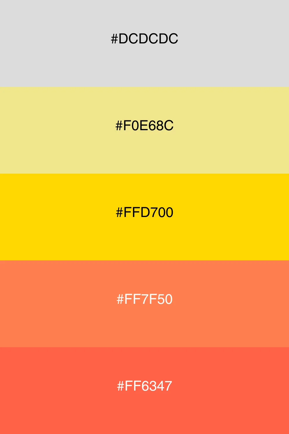 A warm palette inspired by beach sunsets.