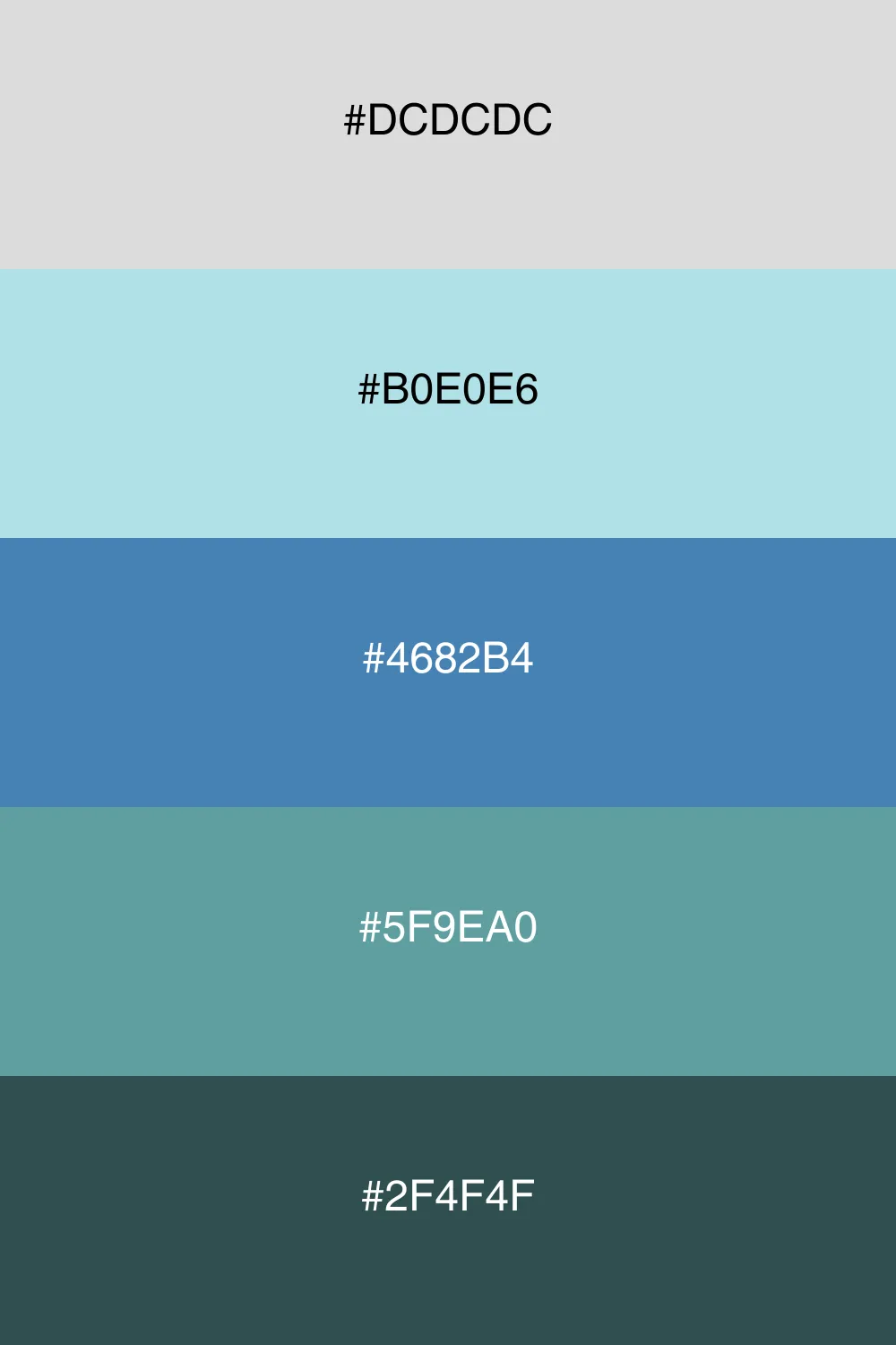 Cool tones inspired by twilight and ocean depths.
