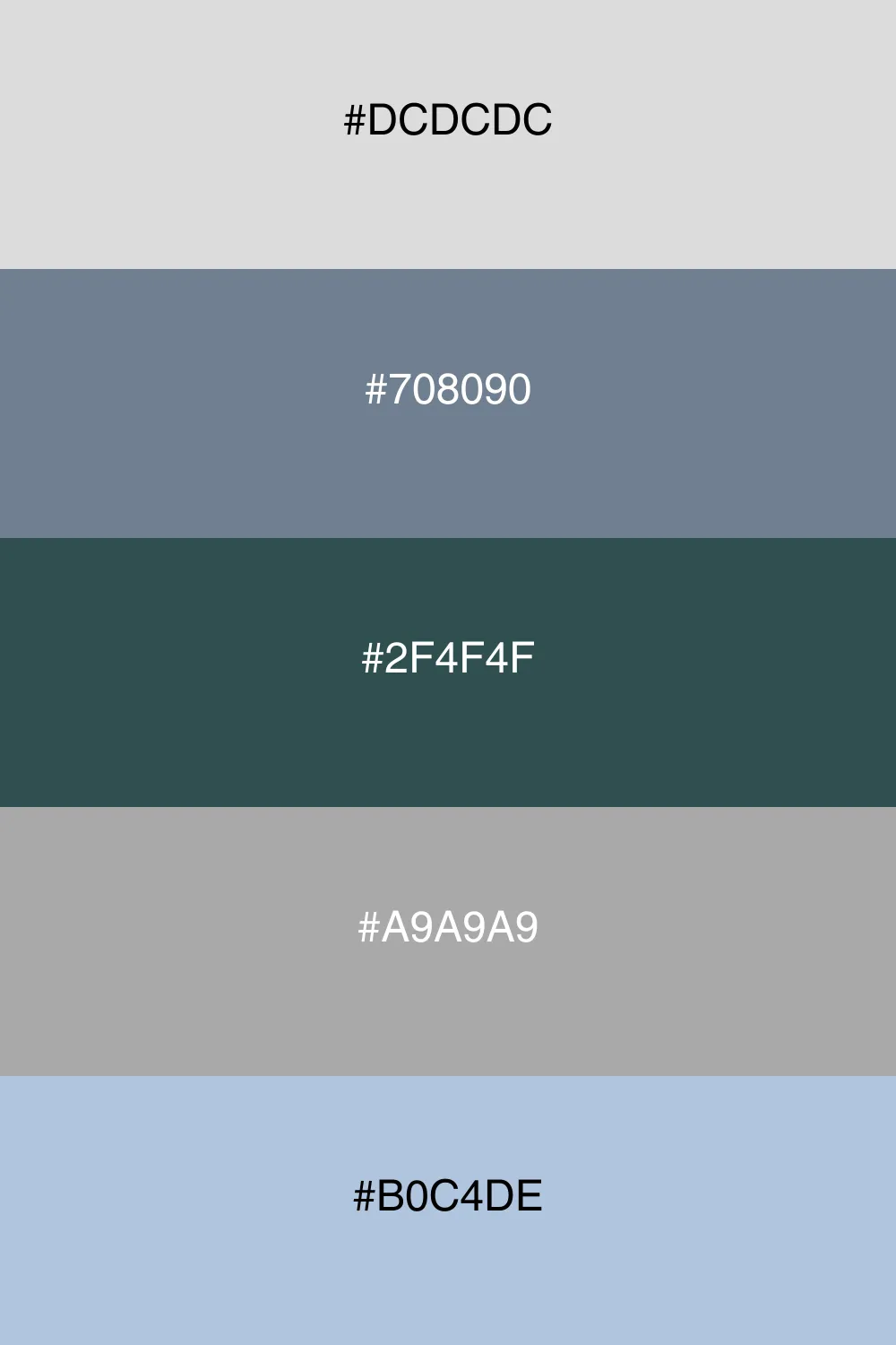 A modern urban palette with cool, sleek tones.
