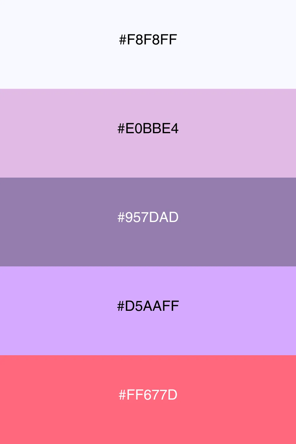 A soft and playful pastel palette with a ghostly touch.