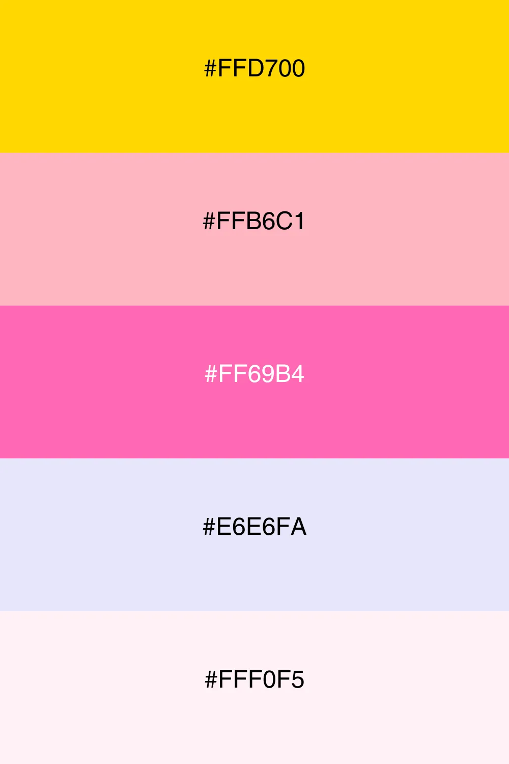 A playful pastel palette with a touch of gold.