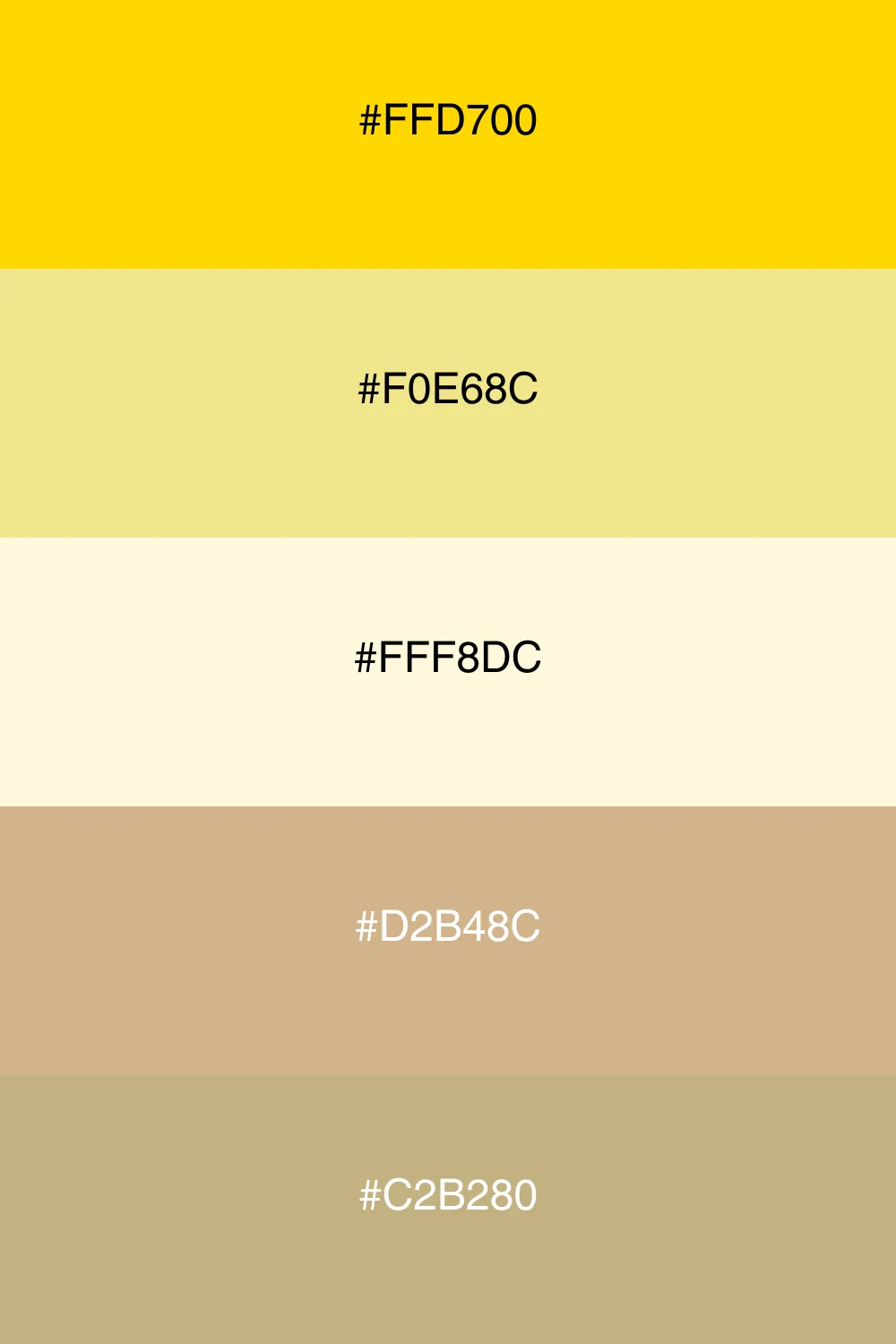 A soft palette reminiscent of sandy beaches.