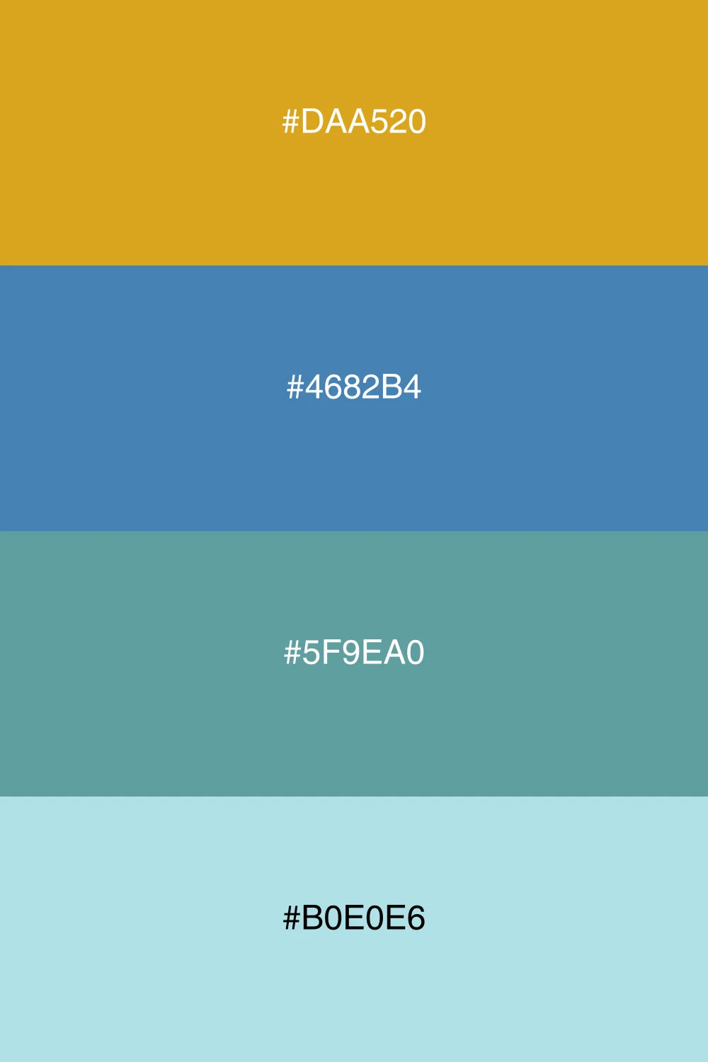 A cool palette that brings a sense of calm and balance.