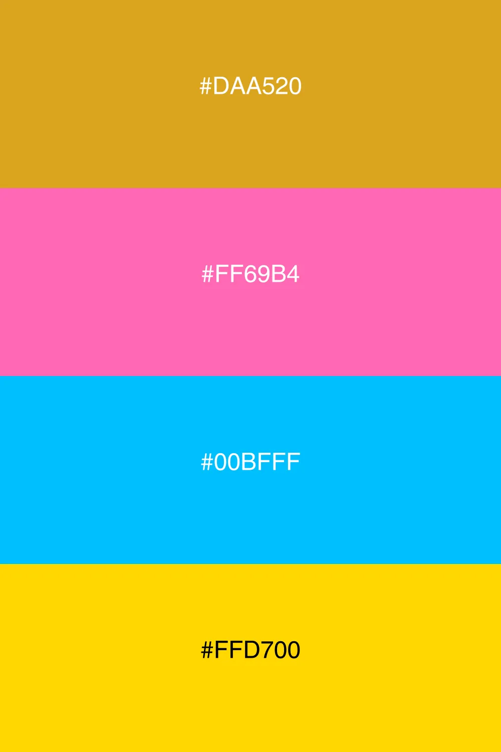 A playful retro palette bursting with bright colors.