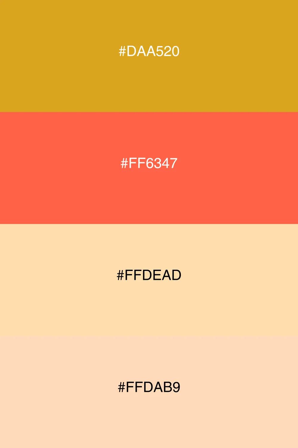 A warm and inviting palette reminiscent of a sunset.