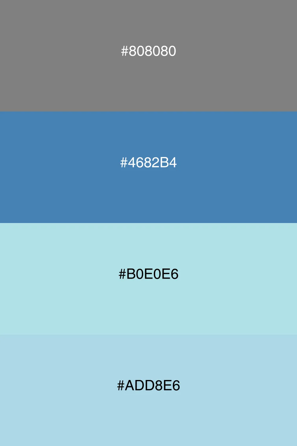 A cool palette that evokes a sense of serenity.