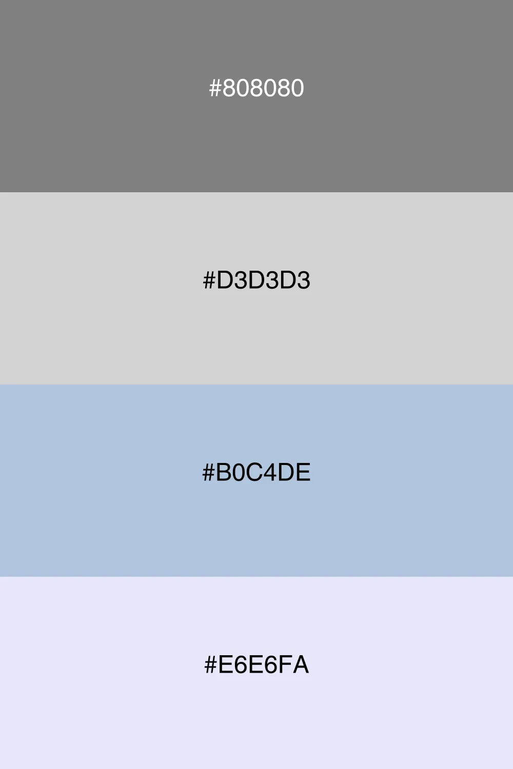 A soft pastel palette with a calming gray base.