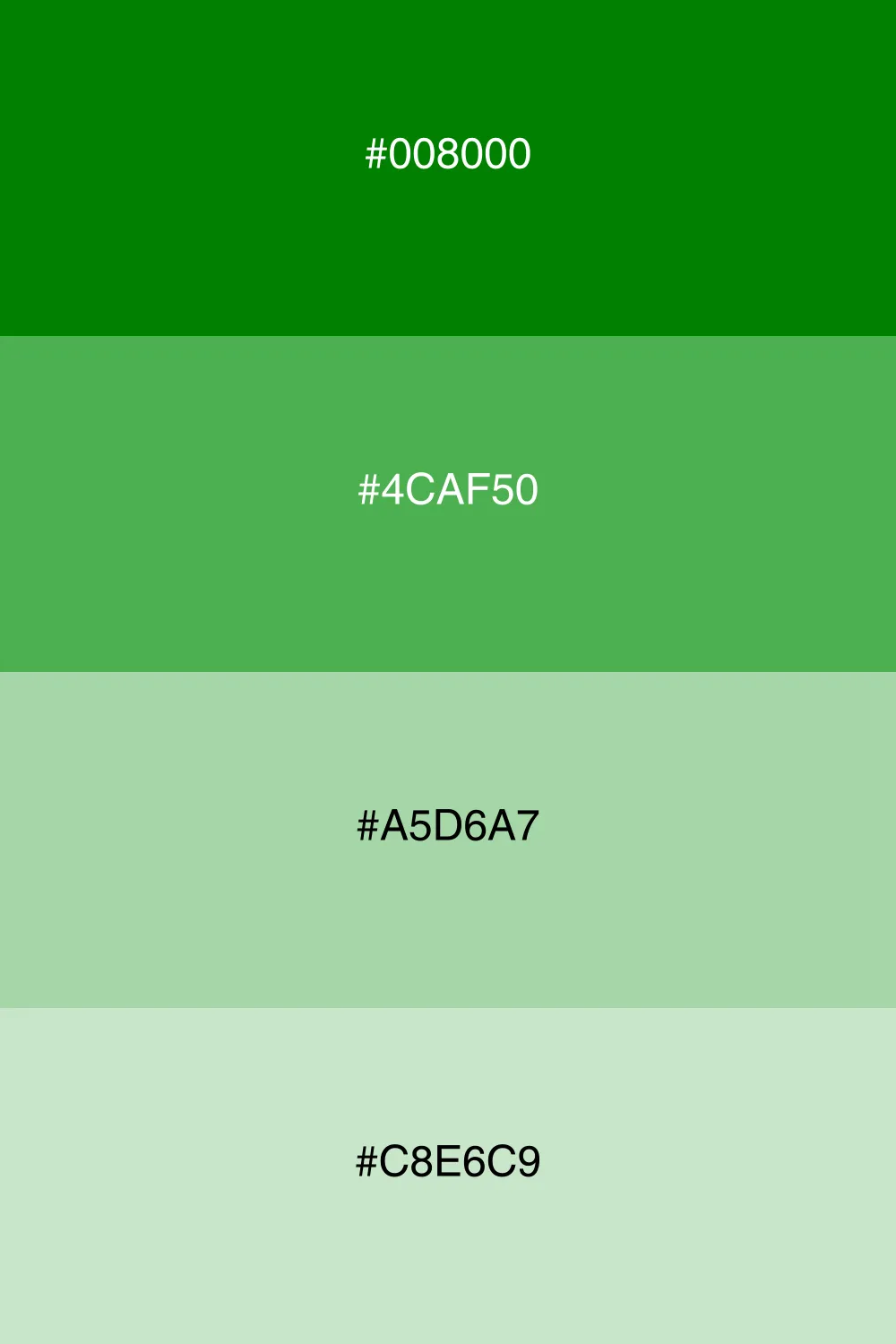 A refreshing palette inspired by lush greenery.