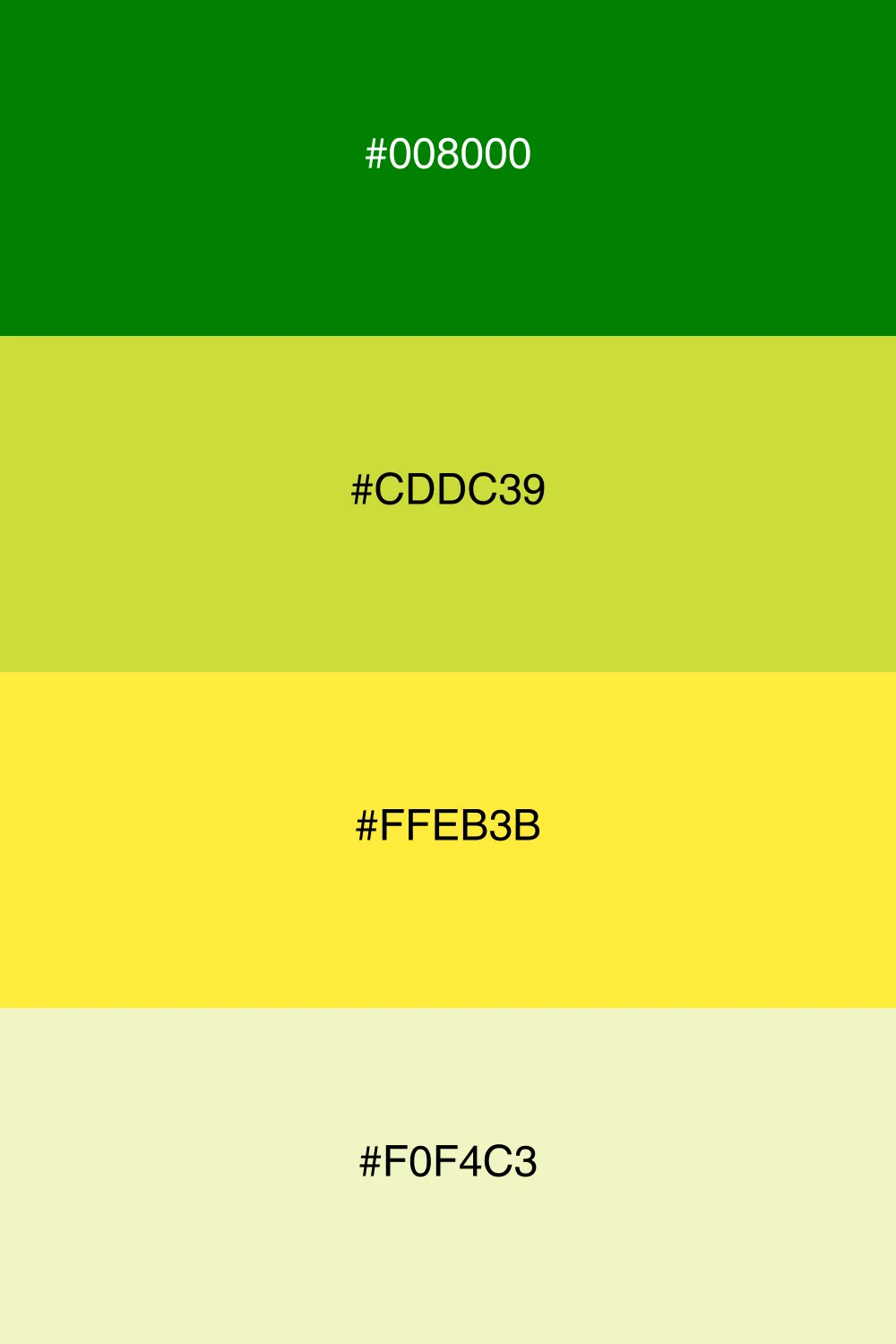 A bright and cheerful palette full of zest.