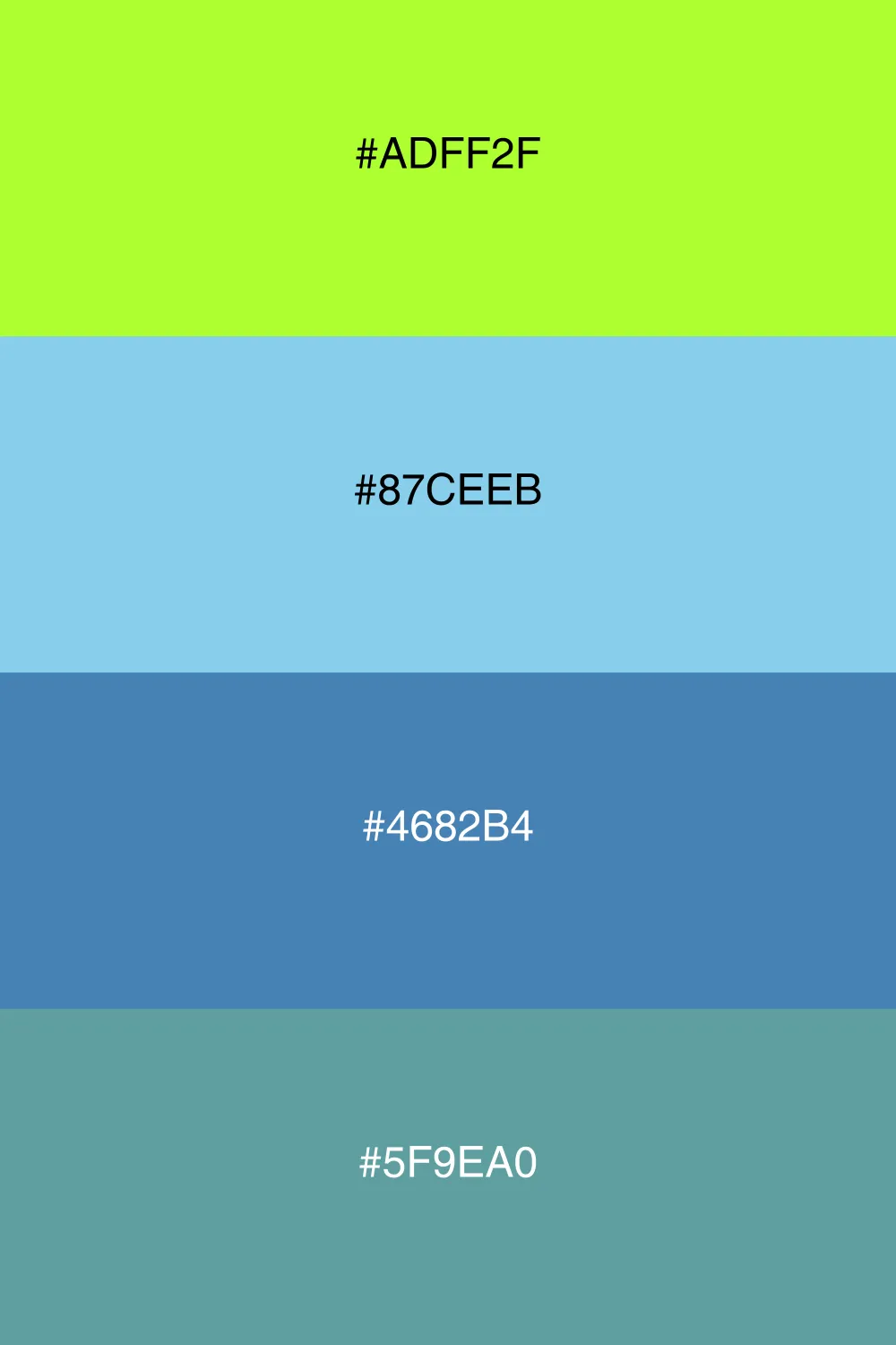A cool palette that feels like a gentle breeze.