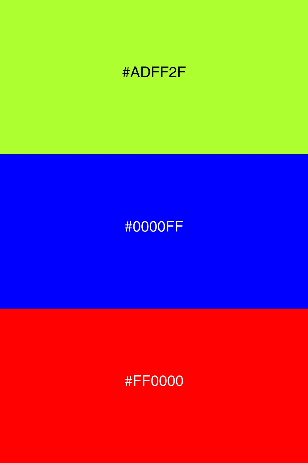 Bold and dynamic color triangle.
