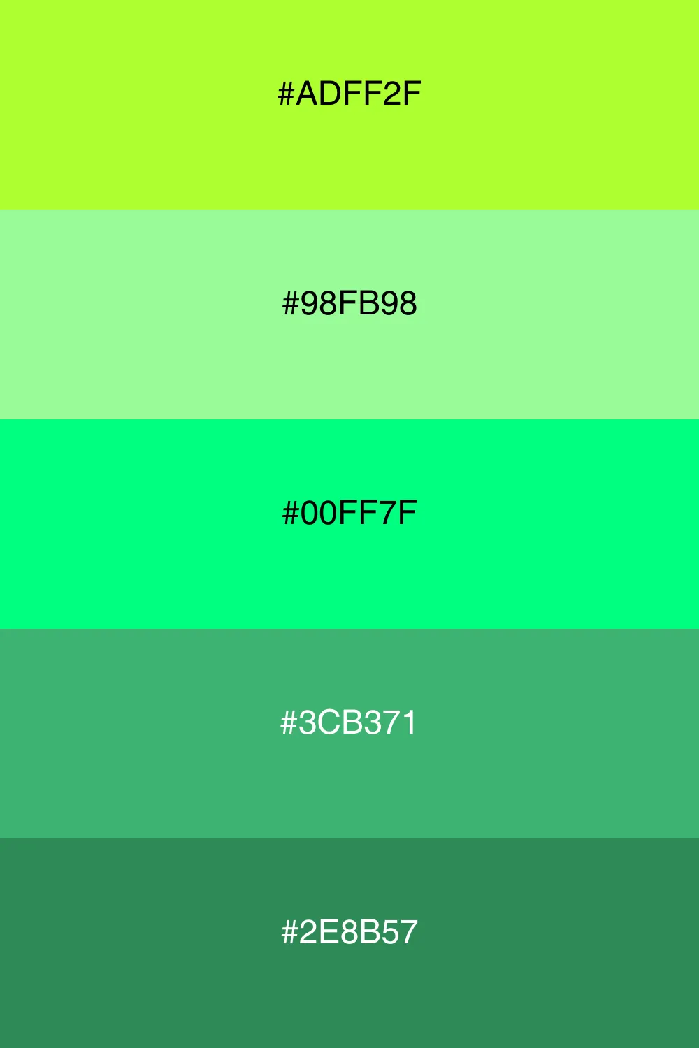 A refreshing palette with a minty cool vibe.