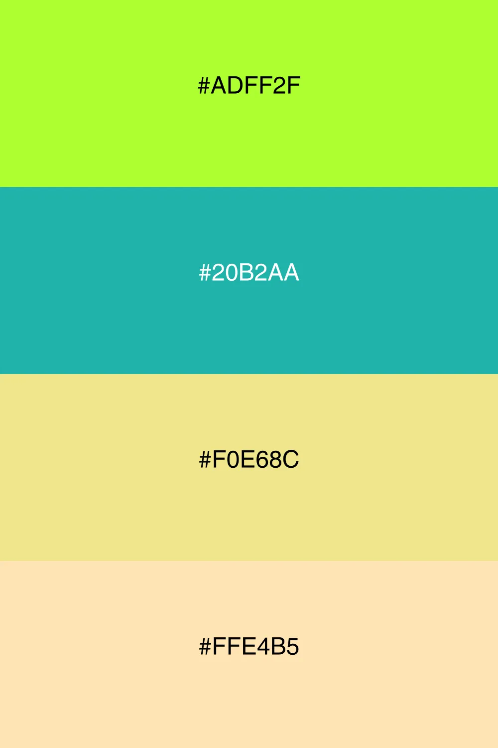 A serene palette that evokes the tranquility of an oasis.
