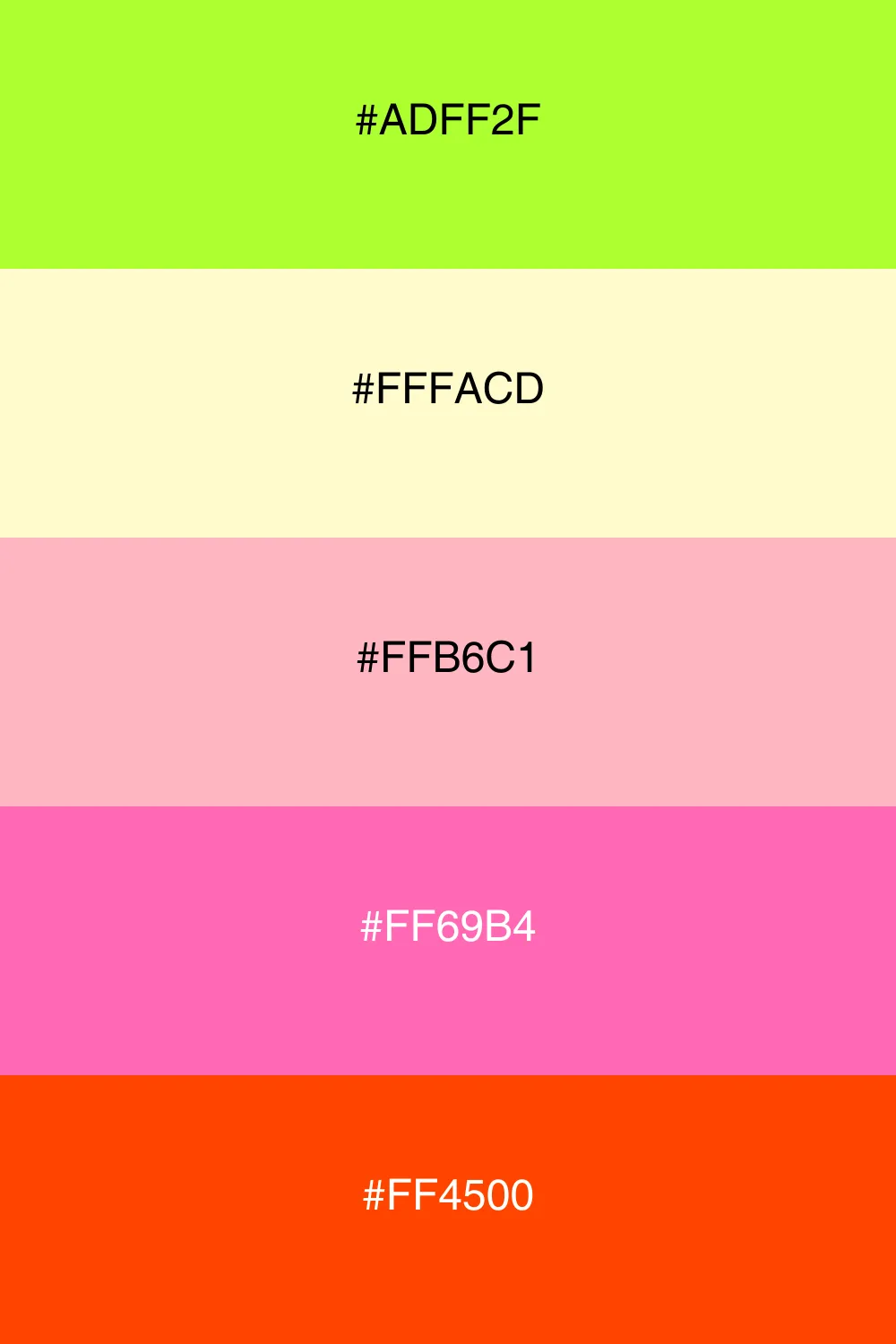 A cheerful palette reminiscent of a sunny meadow.