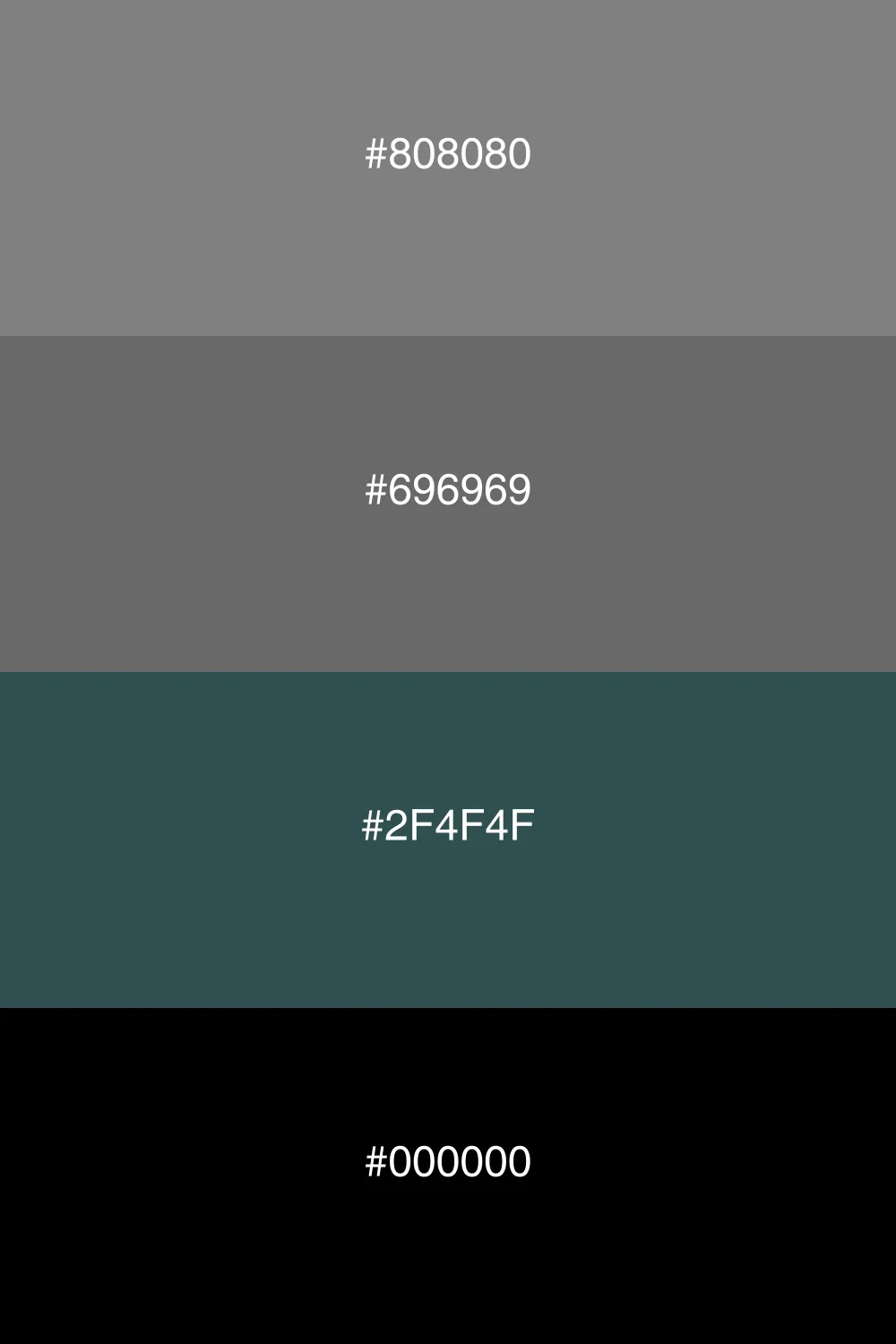 A sophisticated dark palette with elegant grey tones.