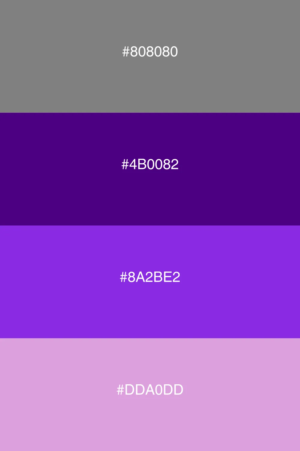 A trendy urban palette with chic grey and purple tones.