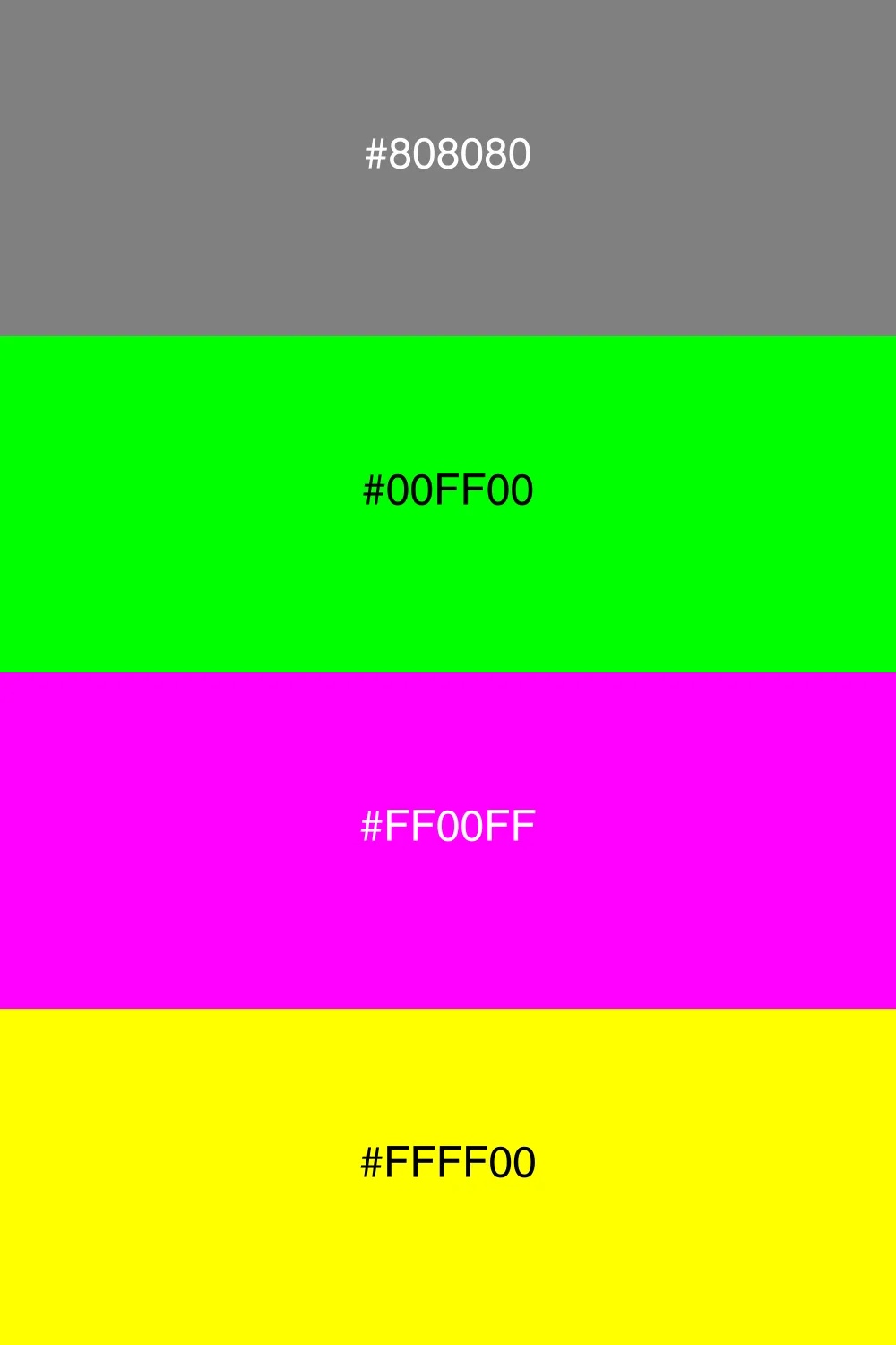 A vibrant neon palette that adds energy and fun.