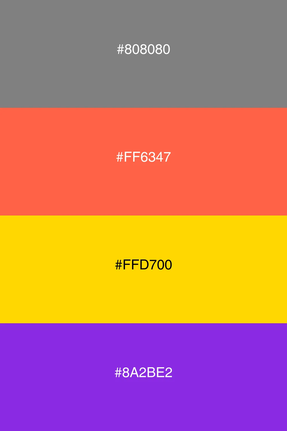 A playful palette with vibrant retro vibes.