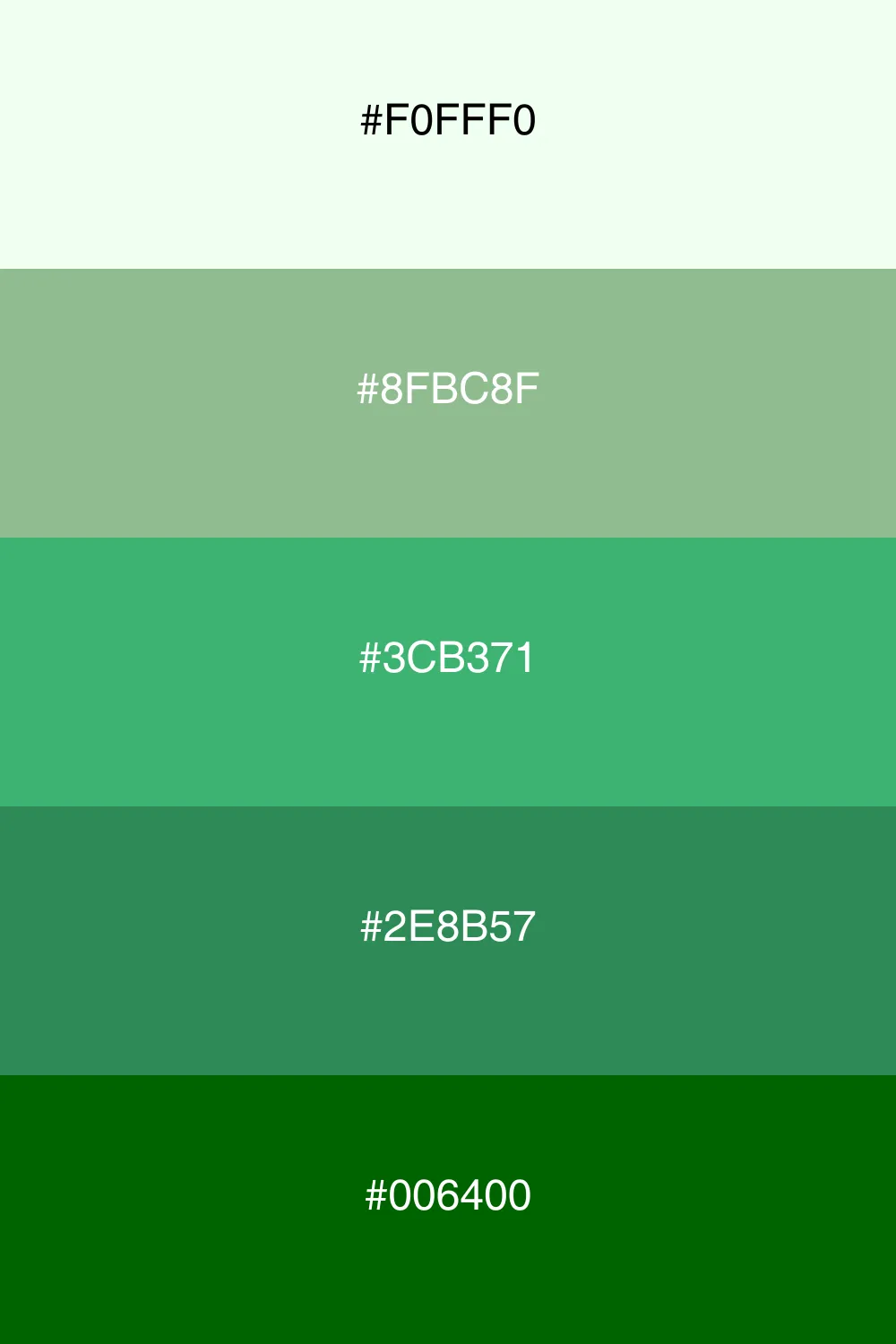 An earthy palette inspired by lush forest greens.