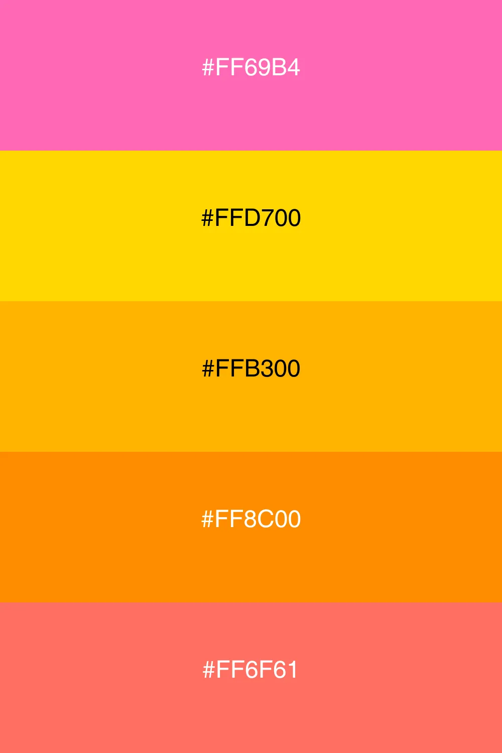 A glamorous palette combining hot pink and gold tones.