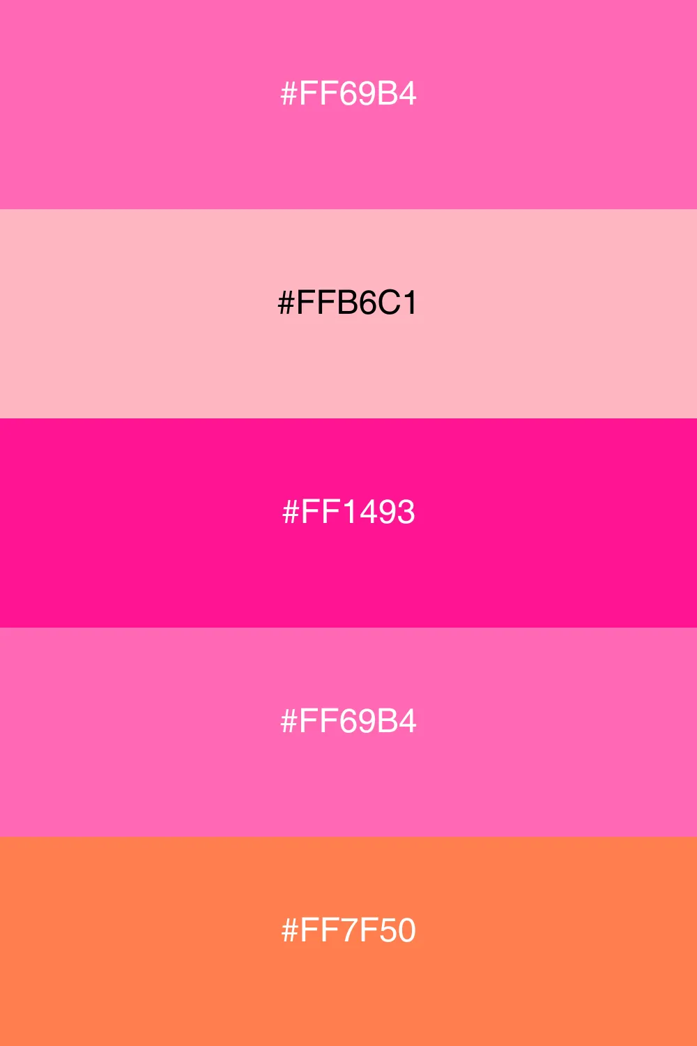 A cheerful floral palette bursting with vibrant colors.