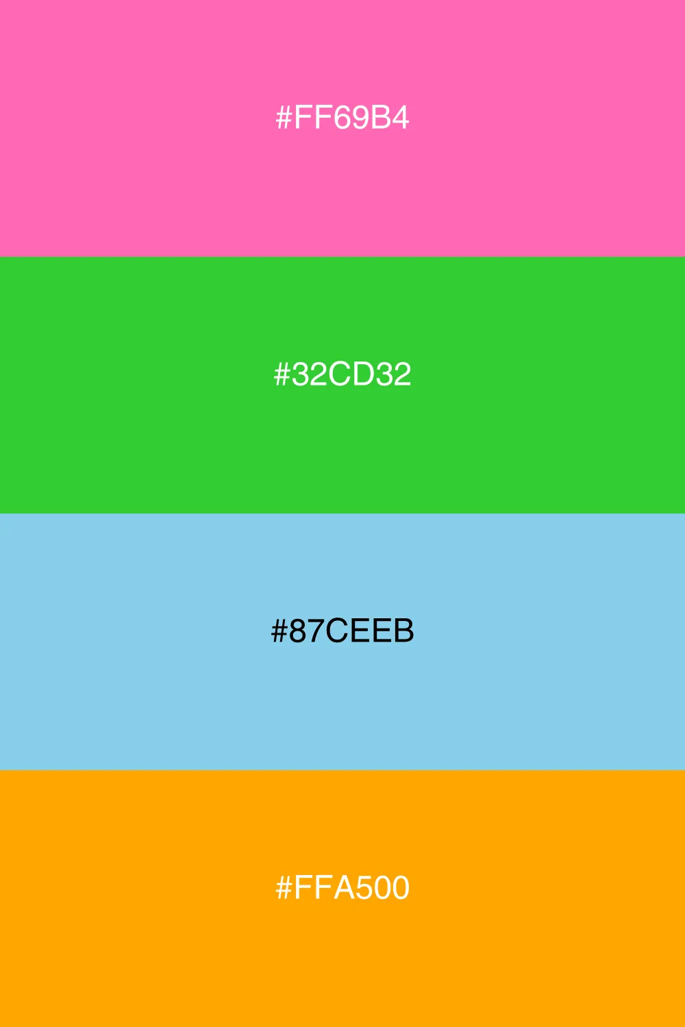 Dynamic and colorful, perfect for fun designs.