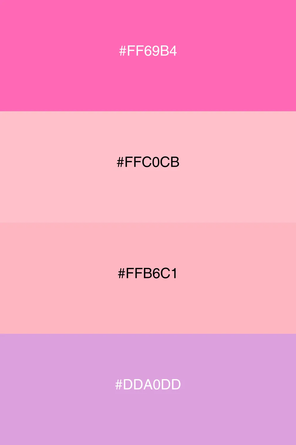 An elegant palette with soft romantic blush tones.