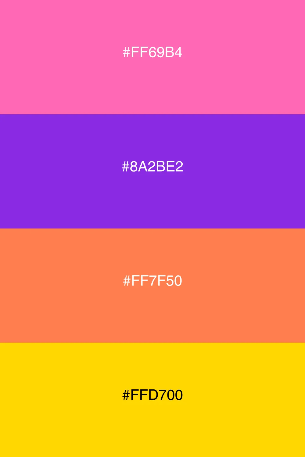 A fresh and fruity palette with berry-inspired colors.