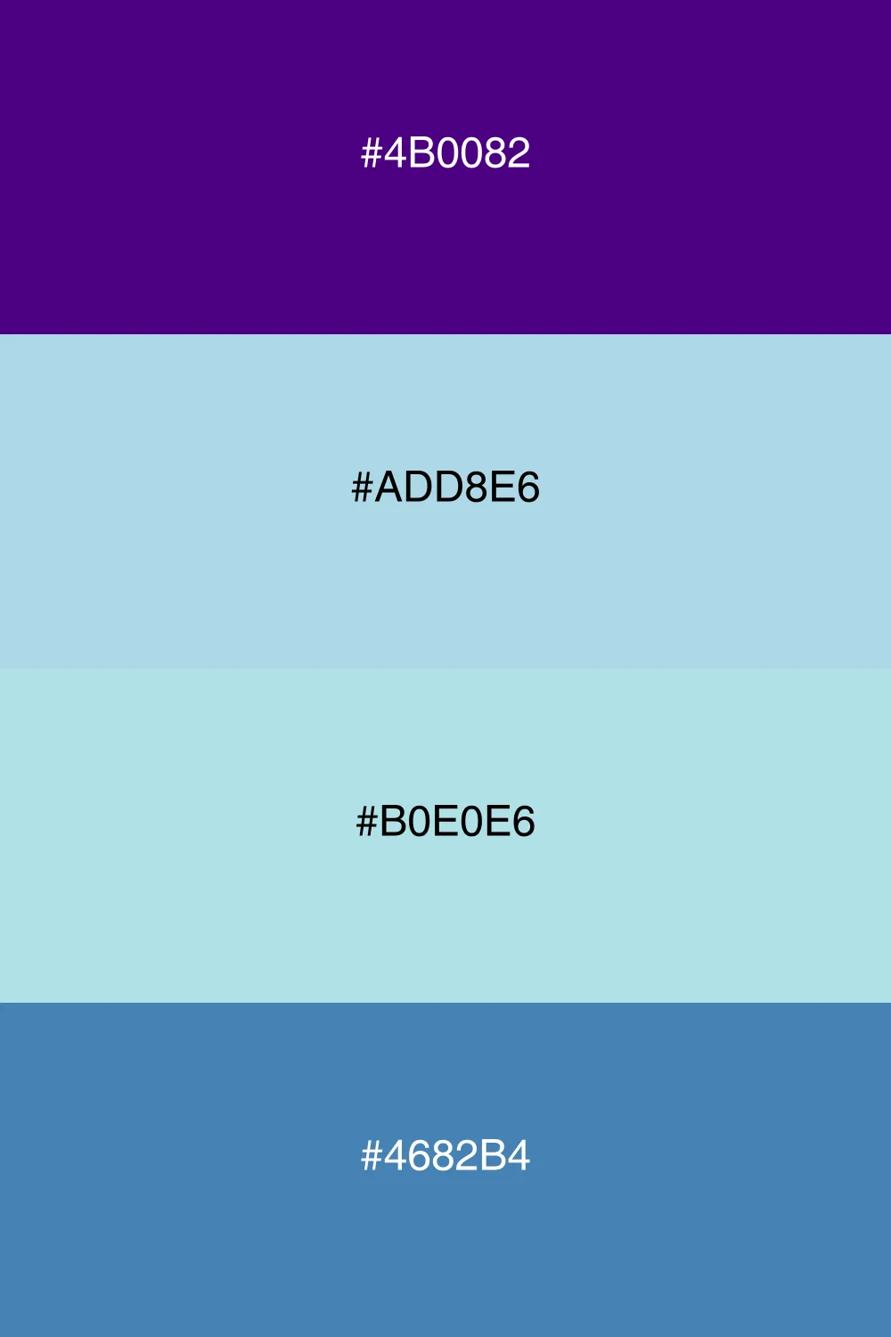 A refreshing cool palette inspired by water and serenity.