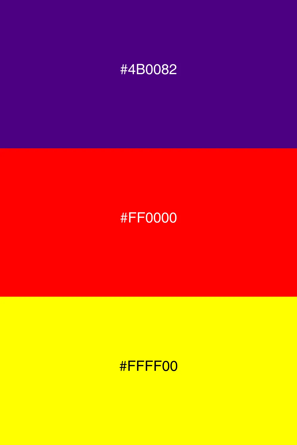 Bold and dynamic color balance.