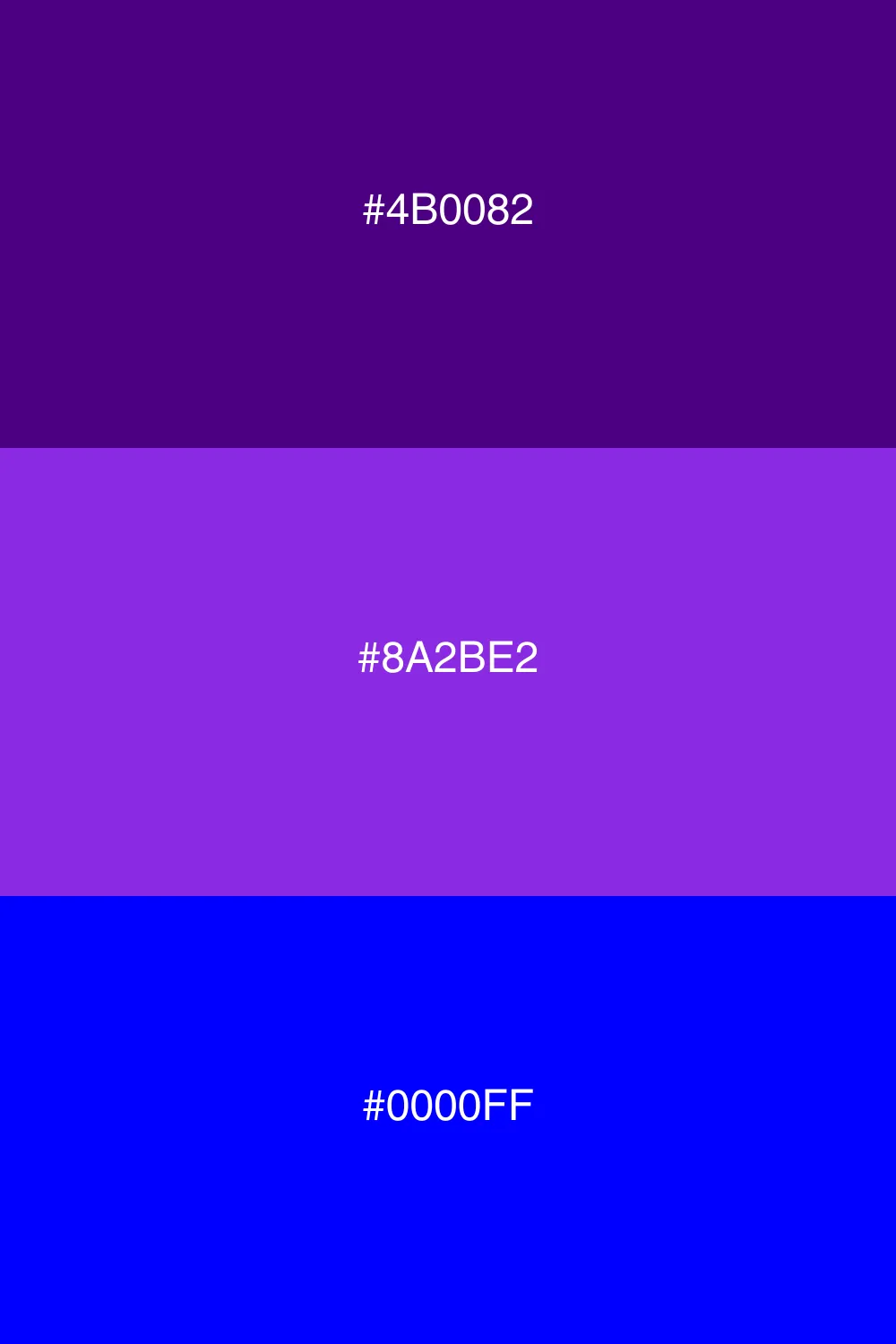 Harmonious blend of cool colors.