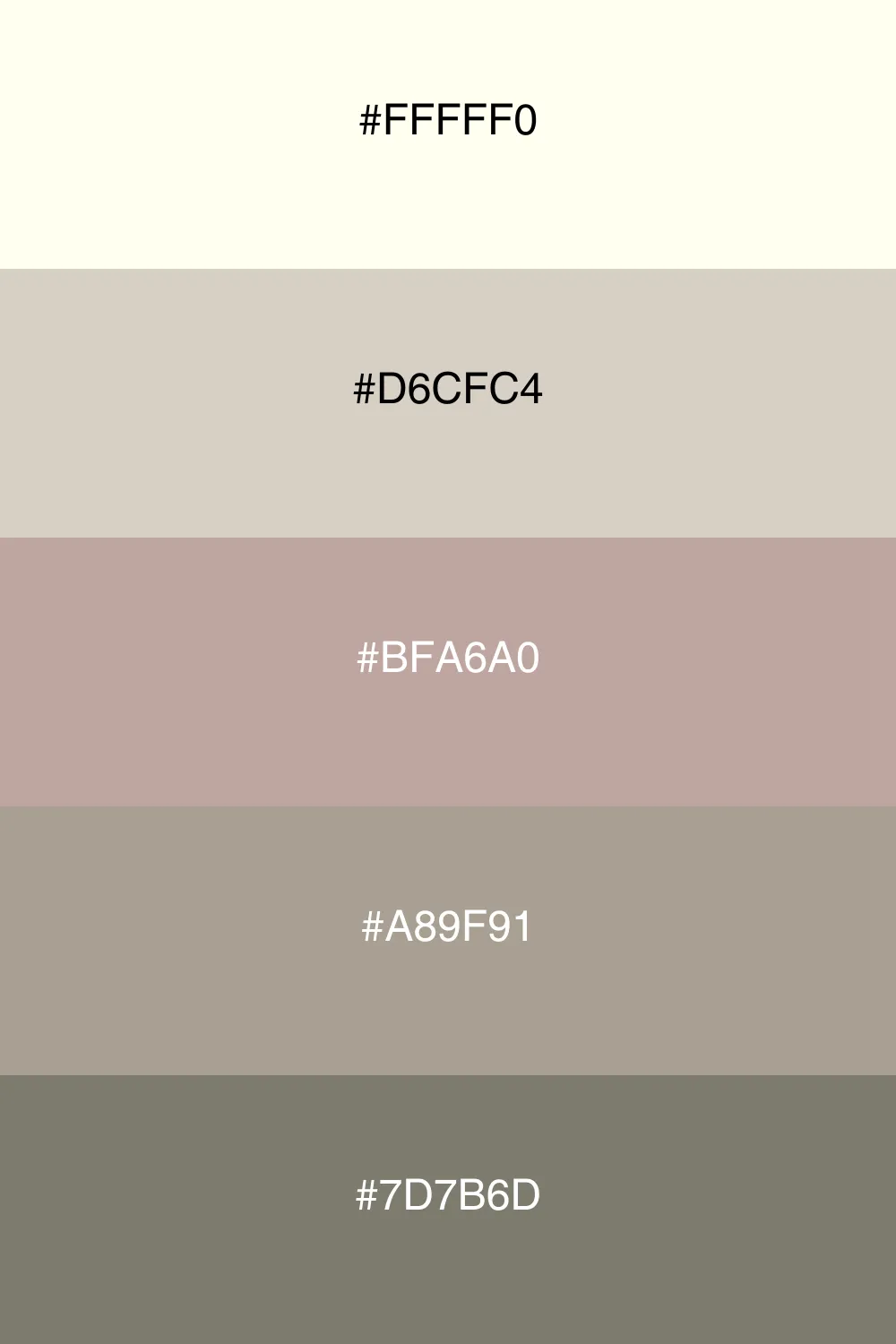 A chic and modern palette with sophisticated neutrals.