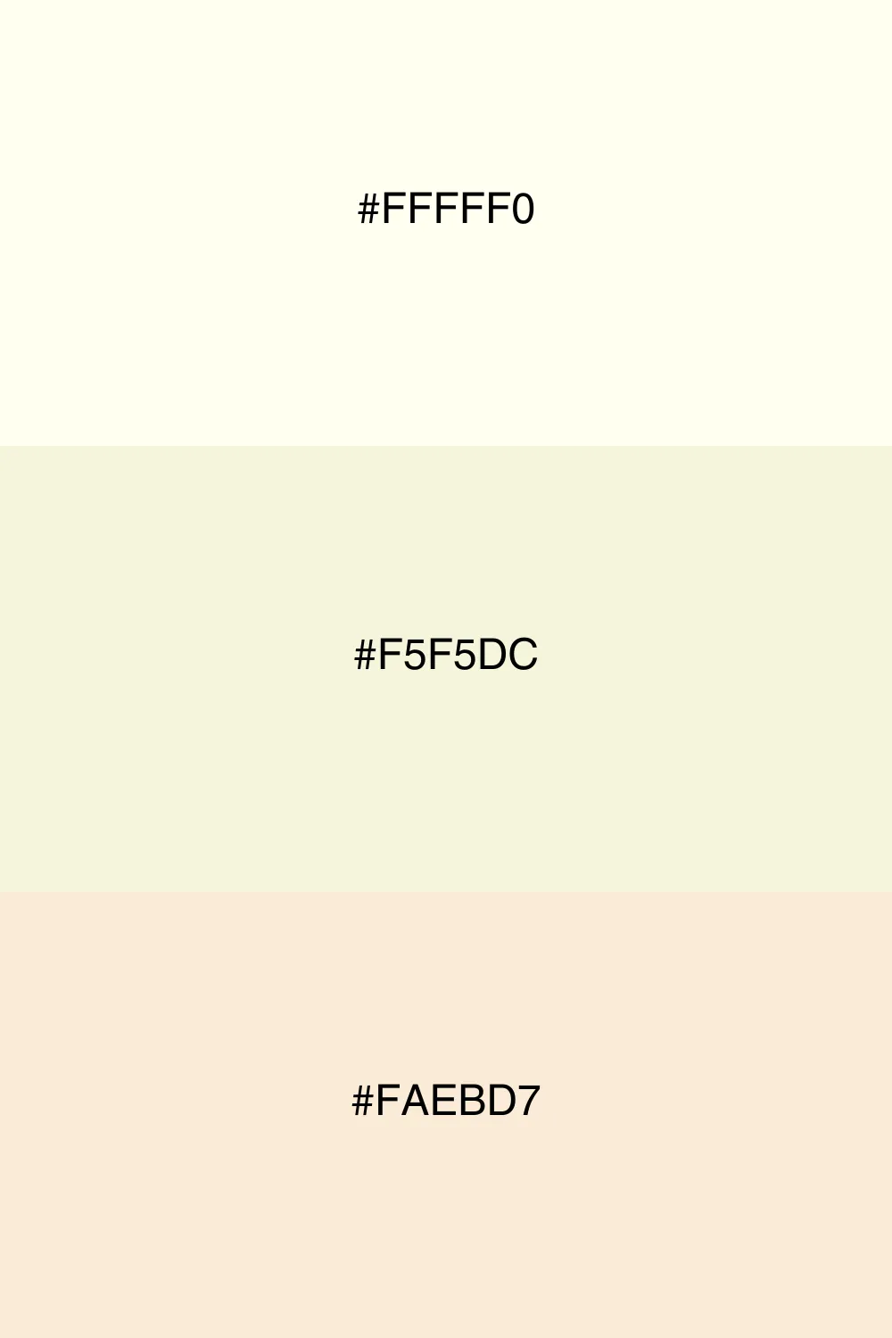 Elegant variations of a single hue.