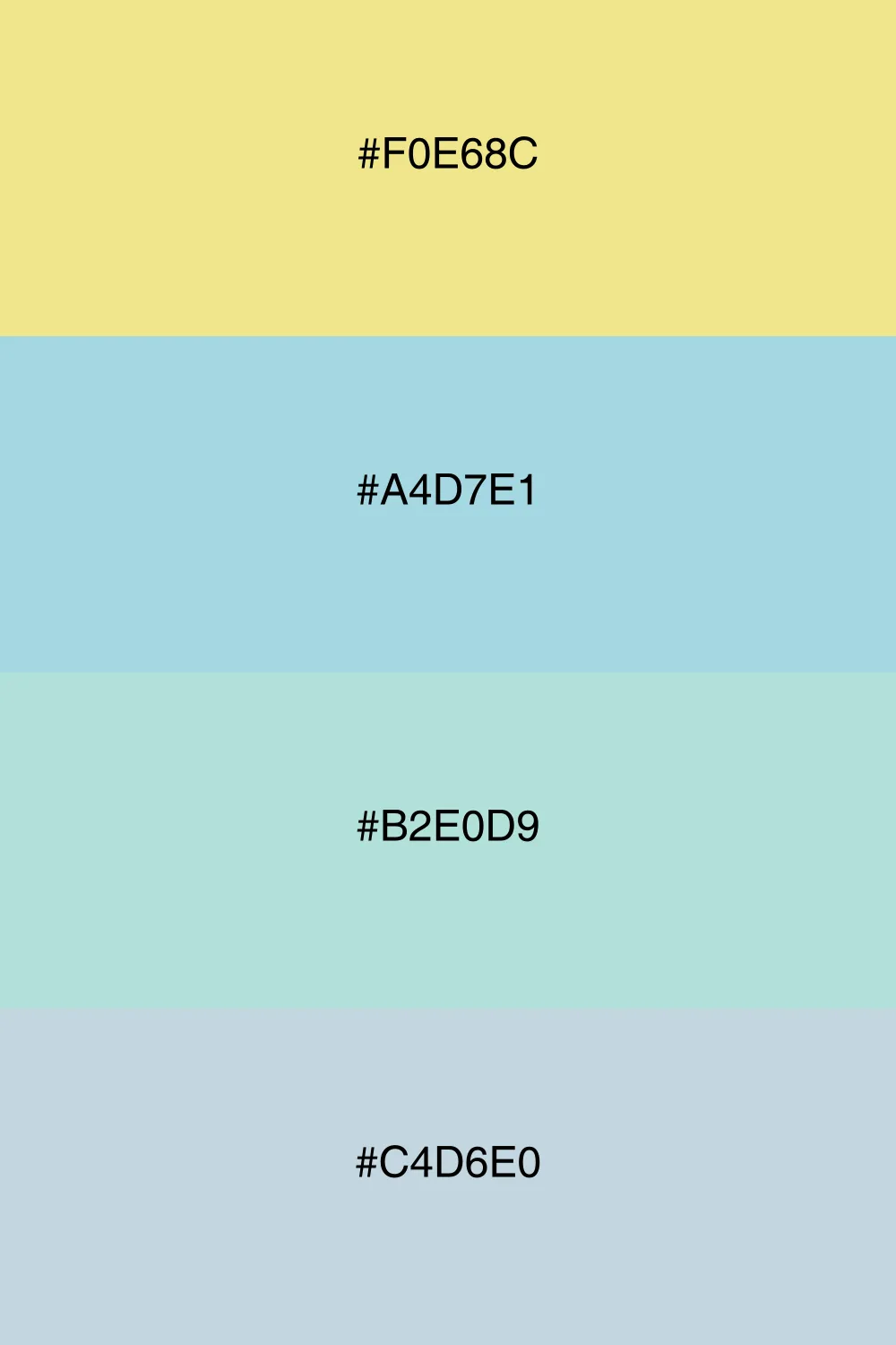 A cool palette that feels fresh and breezy.
